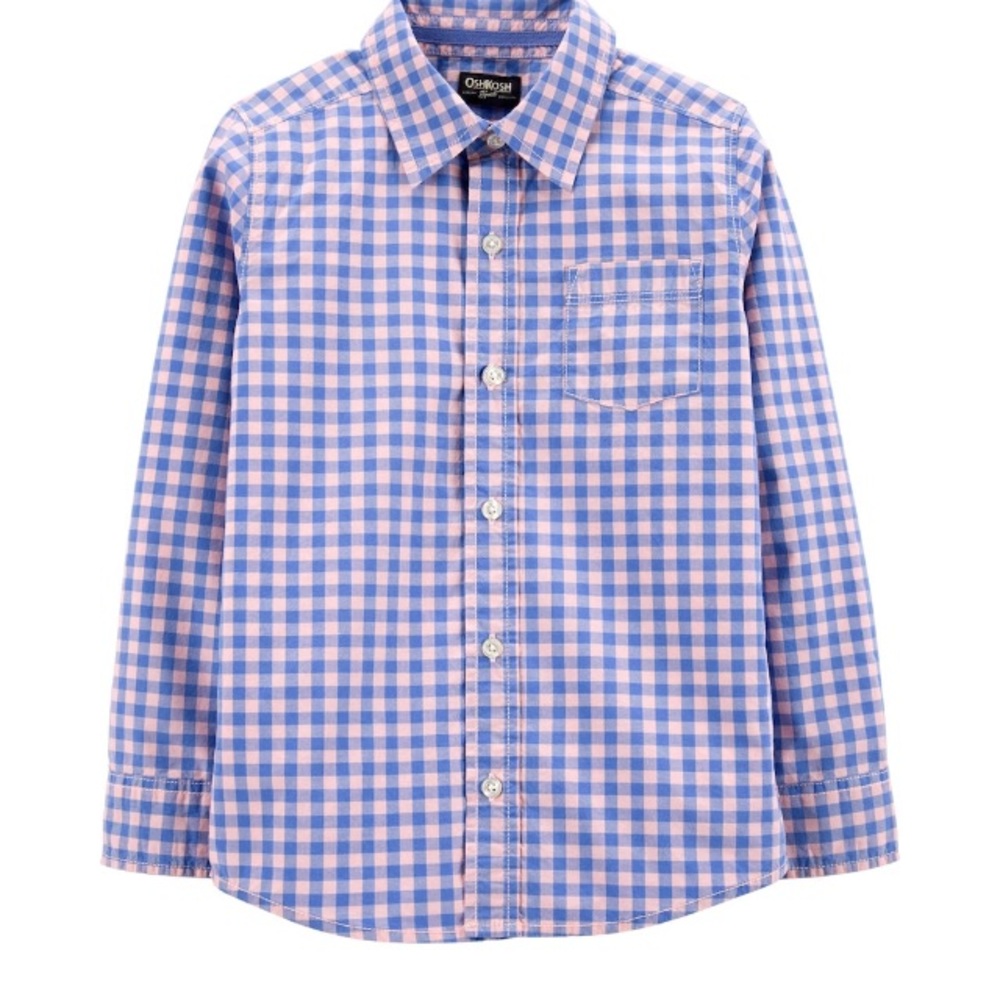 Boys Oshkosh B’gosh checkered plaid shirt